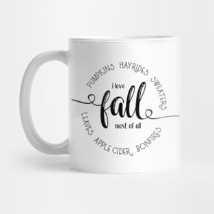 I Love Fall Most of All © GraphicLoveShop Mug